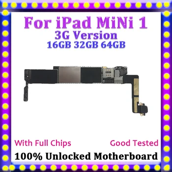 

3G Version Clean iCloud For iPad Mini 1 Motherboard,Original Unlocked Logic Board For iPad Mini 1 Motherboard With Full Chips