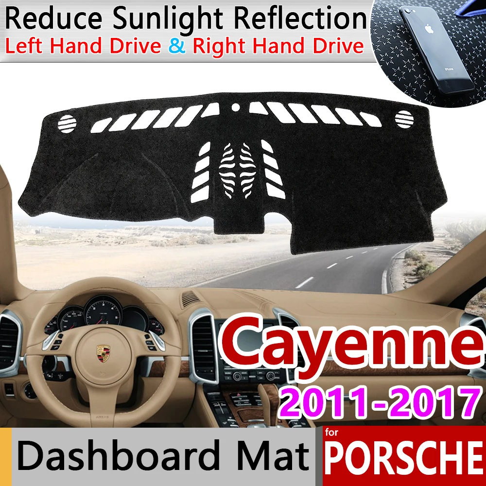 

for Porsche Cayenne 958 2011~2017 GTS Turbo S Anti-Slip Anti-UV Mat Dashboard Cover Pad Shade Dashmat Protect Carpet Accessories