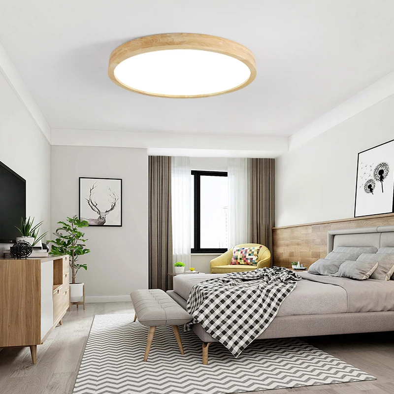 Ультра-тонкий бревна светодиодный потолочный светильник современная лампа для гостиной светильник для спальни кухонное крепление для изогнутой поверхности света