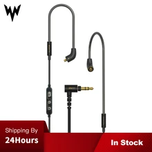 Whizzer MMCX кабель обновления 6N OCC один кристалл медь, предназначенный для A15 Fiio sony с микрофоном Регулятор громкости применяется