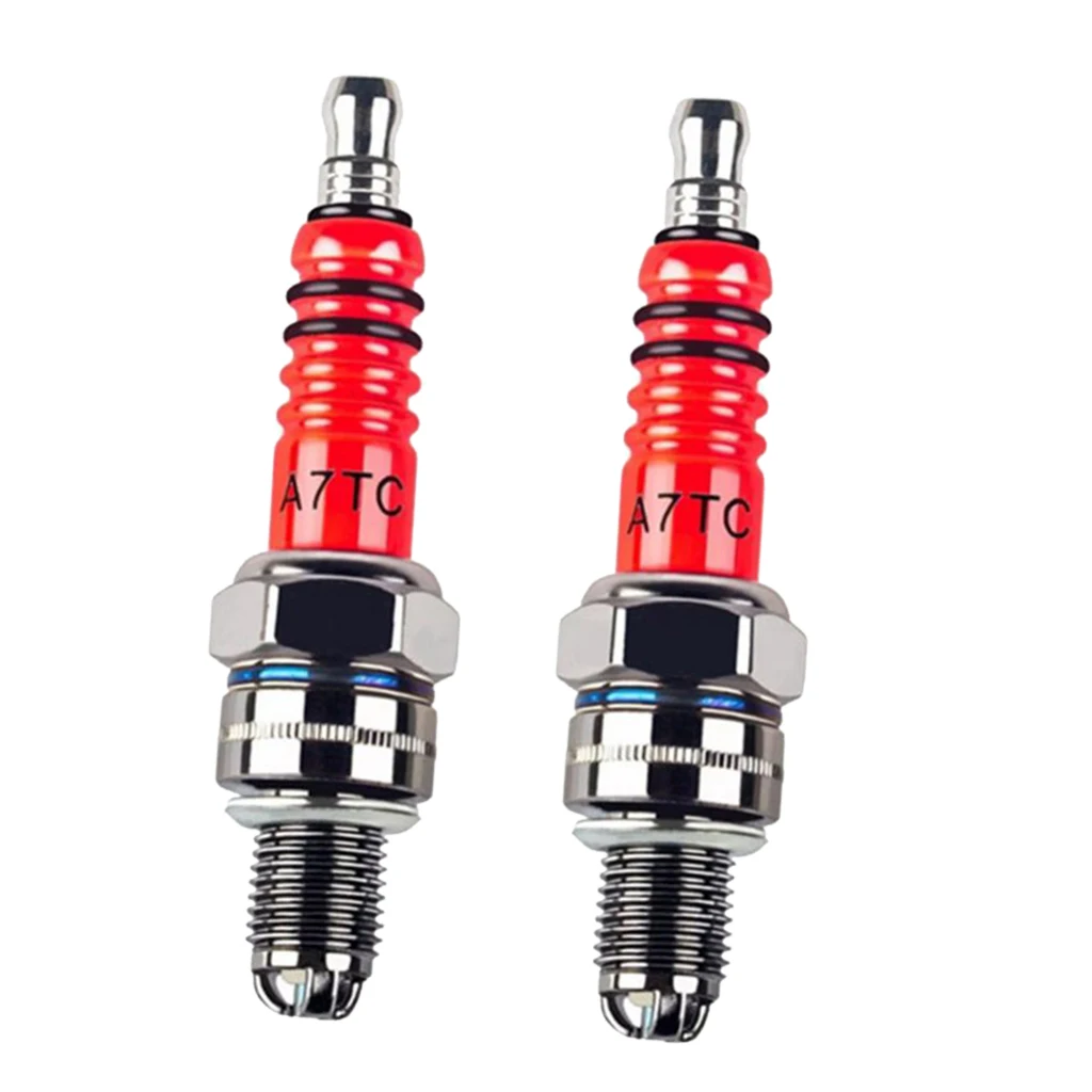 

2 Pieces A7TC Spark Plug for 50cc 70cc 90cc 110cc 125cc 150cc Chinese ATV Dirt Bike Go Kart Moped bougie Enchufe de chispa