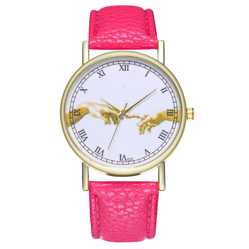 New Arrival, 2018 Watches Women fashion leather female watch vintage watch dress watches printed retro relogio reloj montre M23 (8)