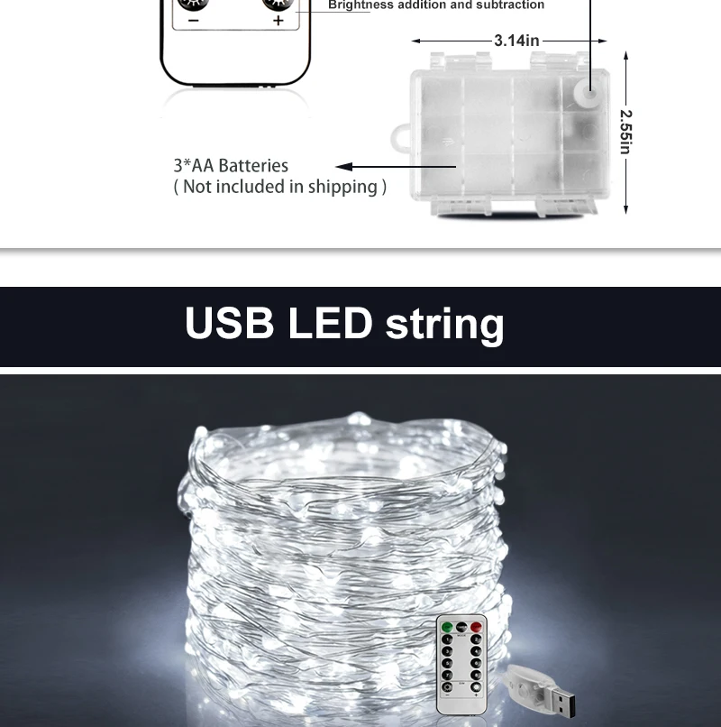 RGB led strings light waterproof (9)