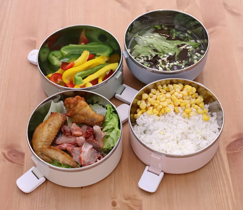 Portable Container For Food Storage Thermal Bento Box Japanese Style For Kids School Picnic Lunch Boxs Insulation Dinner Sets 11