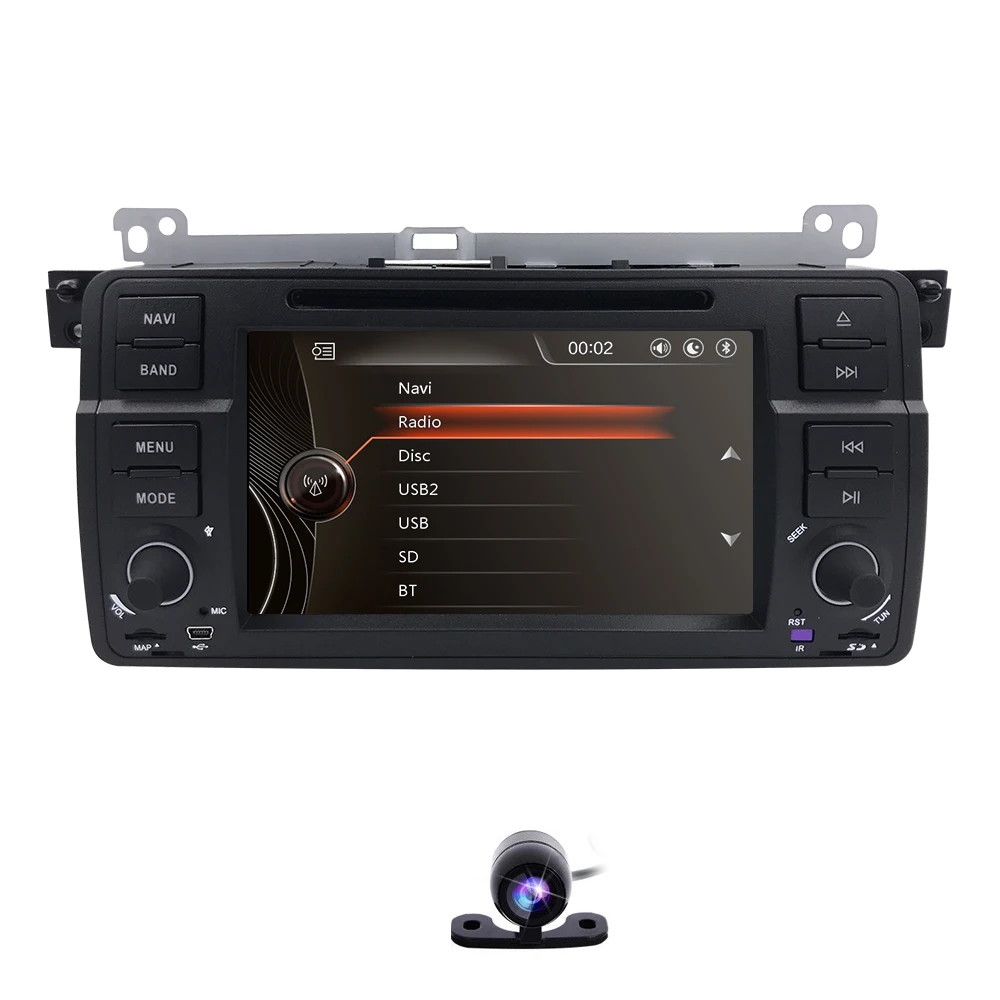 Flash Deal HIZPO In Stock Car DVD radio GPS Player for BMW E46 M3 GPS Bluetooth RDS USB SD Steering wheel Control Free map card Rear camera 0