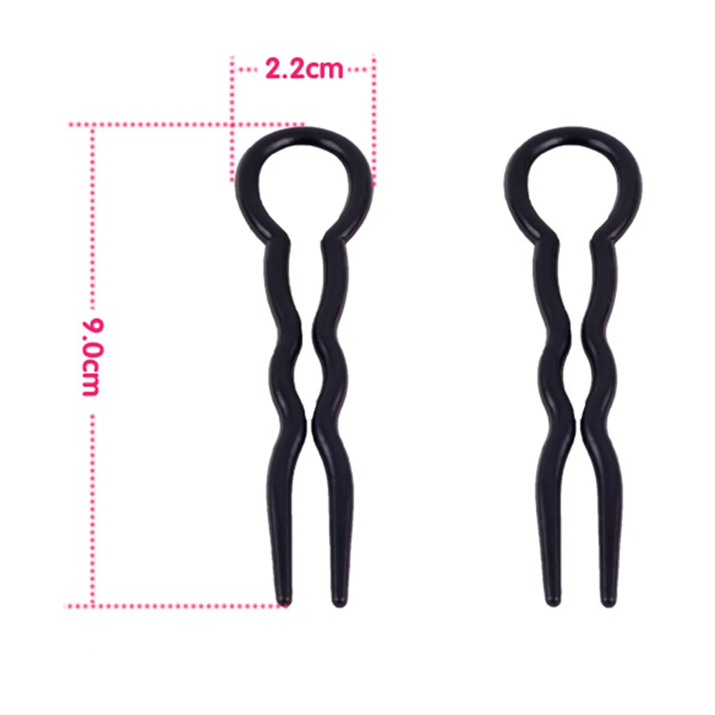 U Shaped Retro French Hair Sticks 12pcs Simple Barrettes For Thick Hair Fast Spiral Braid Machine U Shaped Braid hair accessories
