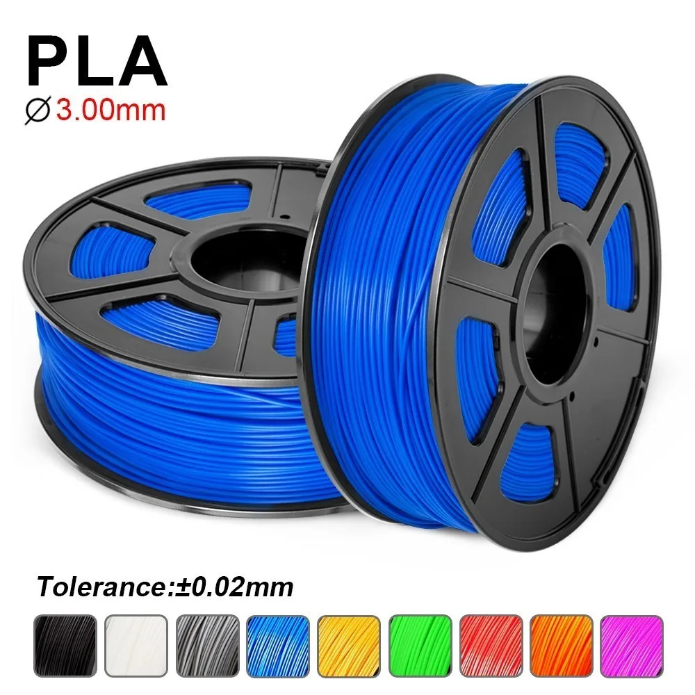 

SUNLU PLA Filament 3.00mm For 3D Printer Printing Artwork And Craft Consumables 100% No Bubble 1KG With Spool Per Roll