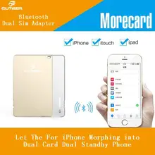 

Original Qutiger 4mm Bluetooth Dual Nano SIM Card Adapter BT4.0 Dual Sim Dual Standby Sim Adaptor For iPhone 6 6S 7 iPad iTouch