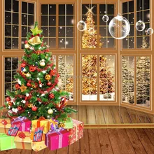 Beautiful Christmas Tree 8’x8′ CP Computer-painted Scenic Photography Background Photo Studio Backdrop ZJZ-966
