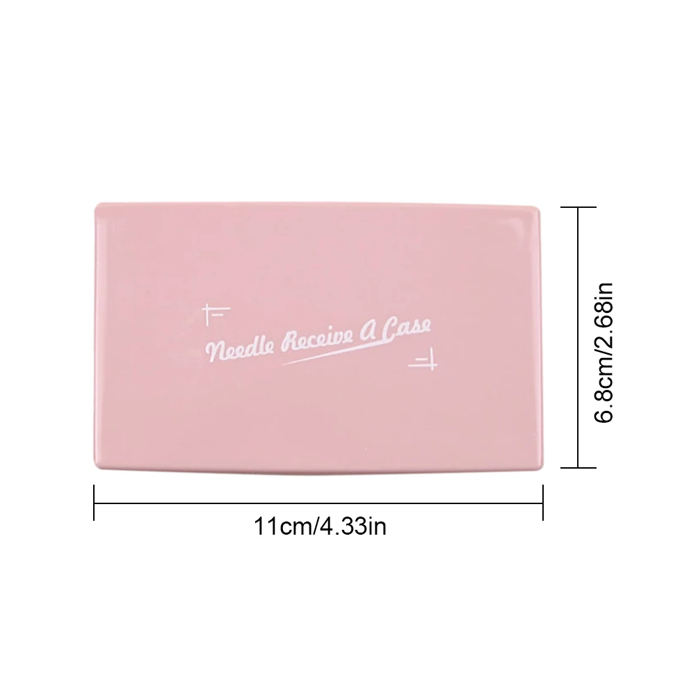 DIY магнитная игла коробка для хранения руководство пластик иглы всасывания коробка милый розовый Швейные аксессуары прочный практичный Быстрая