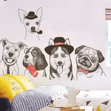 Pet shop стеклянные персональные наклейки часы работы поставки наклейки собака Добро пожаловать на дверь наклейки украшения