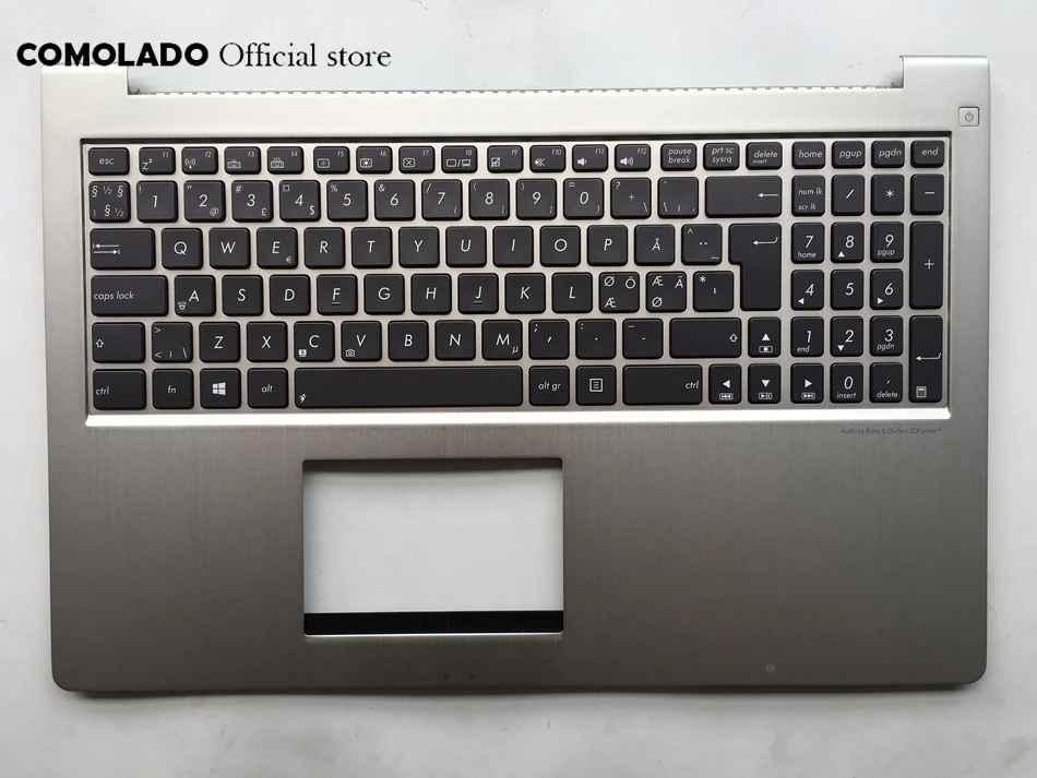 ND Nordic Keyboard for ASUS UX51 UX51VZ Palmrest with C cover backlight laptop keyboard ND Layout