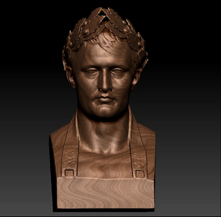 Modelo 3d para cnc en formato de archivo STL, STL el busto de leon