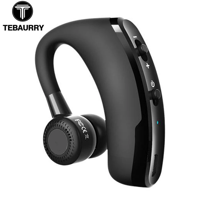 

TEBAURRY Handsfree Business Bluetooth Headset With Mic Voice Control Wireless Bluetooth Earphone Headphone Sports for phone