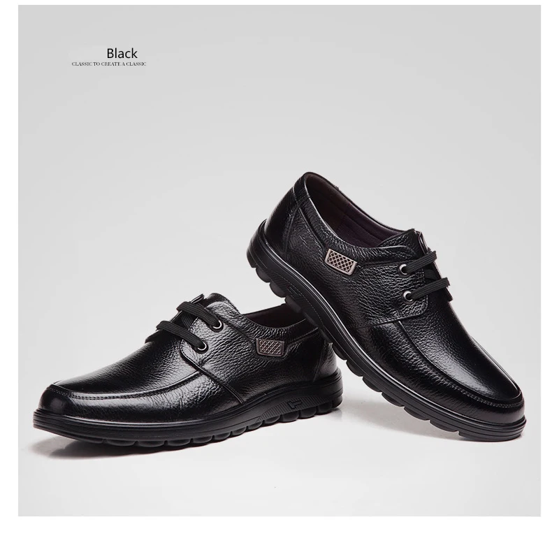 Деловые мужские туфли из натуральной кожи, элегантные удобные офисные мужские туфли на плоской подошве, мужская повседневная обувь
