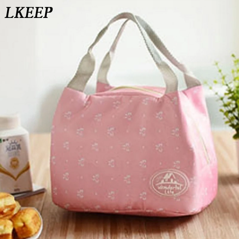 Fashion Portable Insulated Canvas lunch Bag Thermal Food Picnic Lunch...