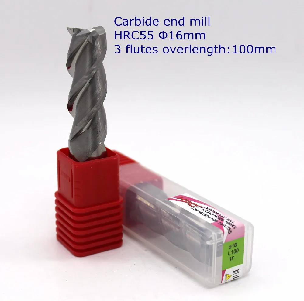 Router Bit Blade Diameter 18mm Overlength 100mm Of 3 Flutes Flat End