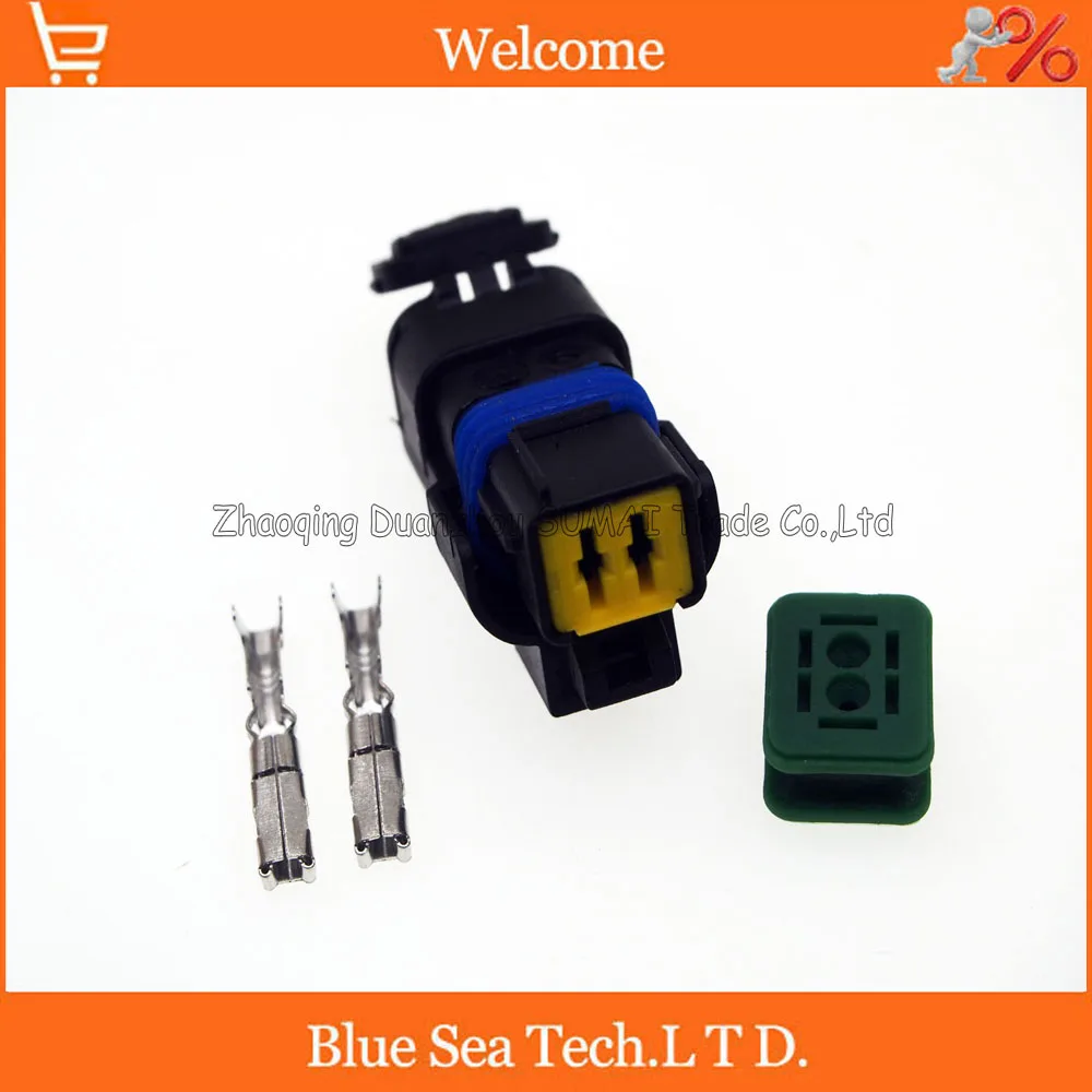 2Pin car female FO Turn light Plug FO lamp socket FCI Car Sensor connector for PEUGEOT