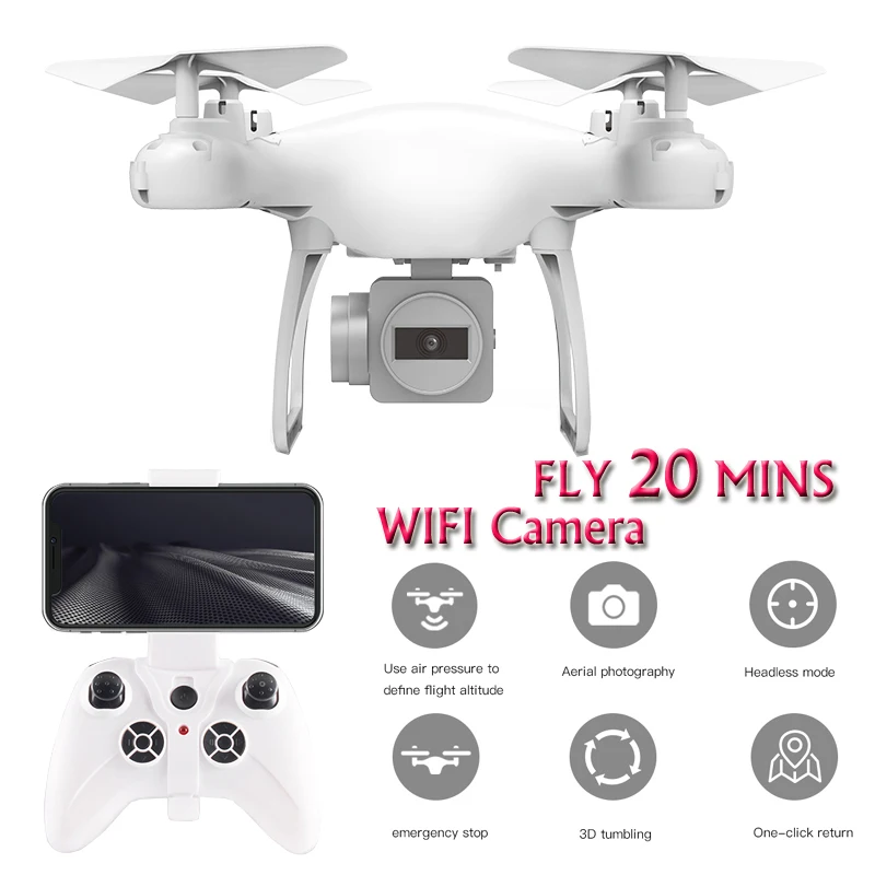 

HYH4 Dron FPV Quadcopter with Camera 720P Selfie Drones With Camera HD Altitude Hold Quadrocopter Remote Control RC Helicopters