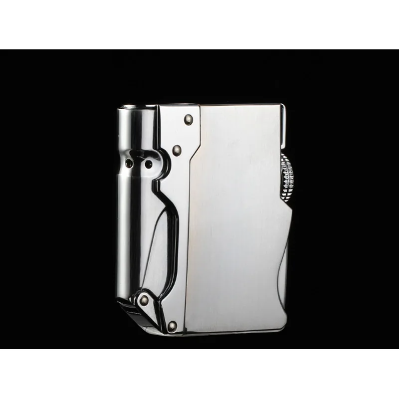 2018 Machinery Design Metal Torch Mirror Lighters Flameless Straight