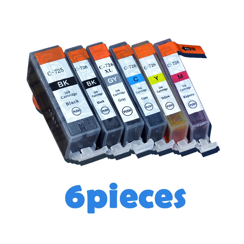 Картриджи для принтеров canon PGI 725 CLI 726 IP4870 IP4970 IX6560 MG5170 MG5270 MG5370 MG6170 MG6270 MG6270|ink cartridge|ink