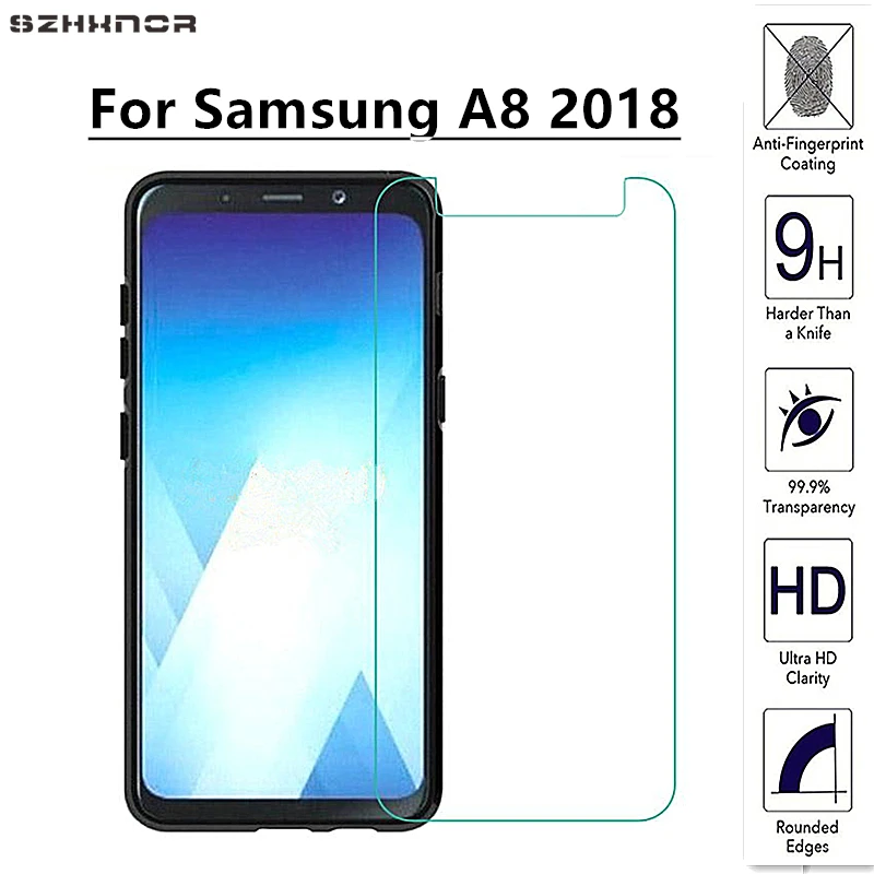 2 шт. для Стекло samsung Galaxy A8 2018 Экран протектор Закаленное СПС A530F пленка a8