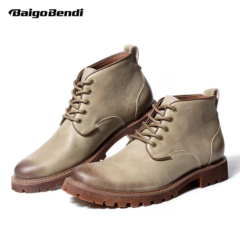 Ботинки мужские из натуральной кожи на шнуровке в британском стиле|boots boots|boots