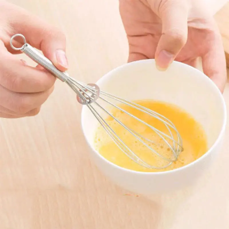 

High Quality Mini Stainless Whisk Mixer Hand Egg Cream Stirrer Kitchen Essential Sauce Shaker Cake Baking