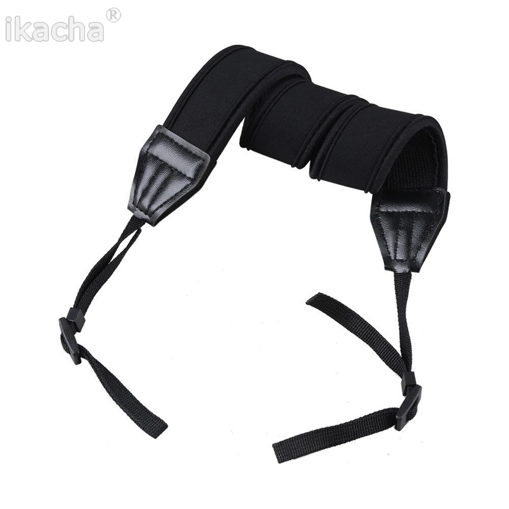 Black Adjusted Neoprene Neck Strap Belt for Canon for Nikon for Sony for Pentax DSLR Camera (5)