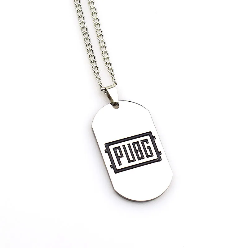 Game PUBG Pans Link Chain Necklaces Male Women Playerunknown's Battlegrounds Necklace Titanium | Украшения и аксессуары