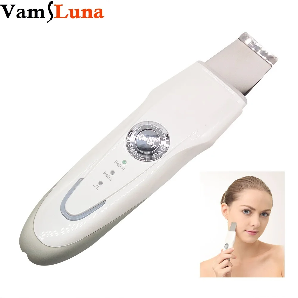 VamsLuna Аппарат для ультразвуковой чистки лица|home useful|scrubber ultrasonichome massage |