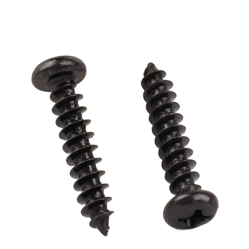 

200PCS-M1*3/4/5 Black Mini Cross Head Pan Head Tapping Screws
