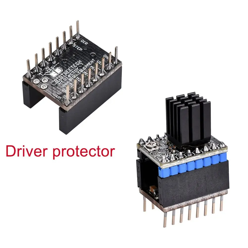 

Silent Step Stick Protector Stepper Motor Driver Away Grain Filter To A4988/DRV8825/TMC2208/TMC2130 Driver For 3D Printer Parts