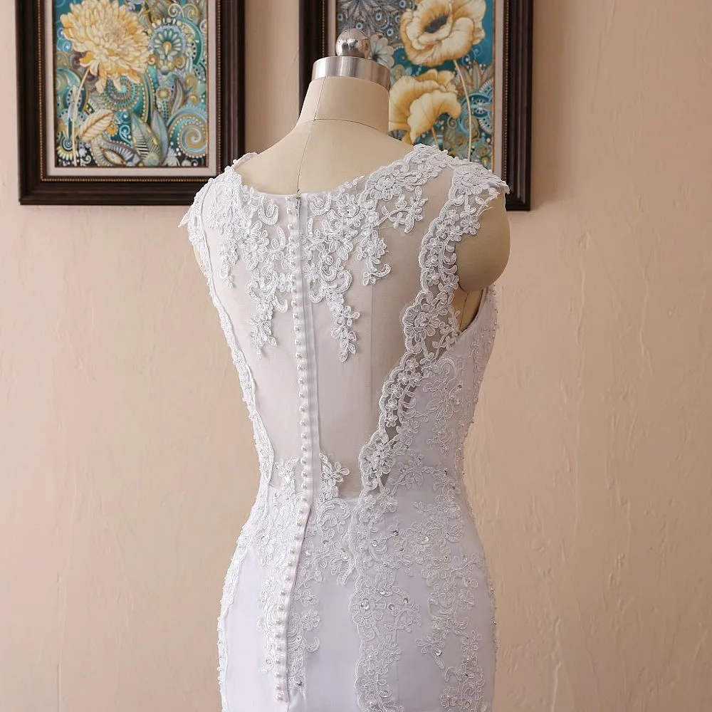 Robe-de-Mariee-V-Neck-Sexy-Back-Mermaid-Wedding-Dresses-Lace-Appliques-Beads-Hochzeitskleid (4)