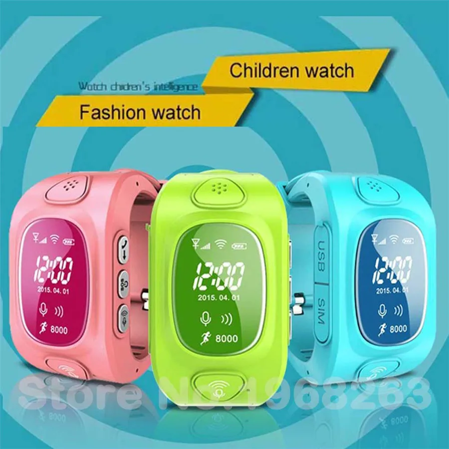 HQ Anti Lost GPS Tracker Watch For Kids SOS Emergency GSM Smart Mobile Phone App For
