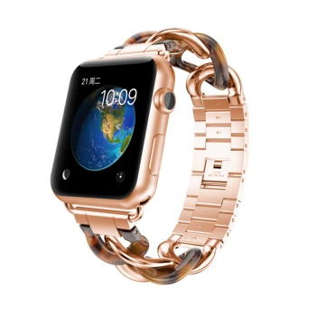 

Stainless Steel Bracelet for iWatch Band 42mm 38mm 4 Bands 44mm 40mm Strap for Apple Watch 4 3 2 Band Metal Rose Gold Straps