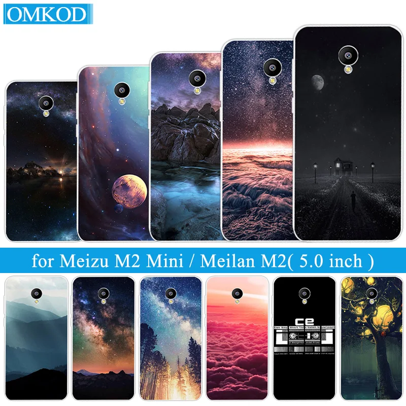 

for Meizu M2 Mini Cases 5 inch Ultrathin TPU Skin Back Phone Matte Starry Sky Cover for Meizu M2 mini Meilan 2 Clear Silicon