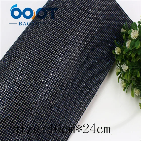 I-19516-1223 OOOT BAORJCT I-19516-1219, размер 40 см* 24 см, 1 шт., многоцветный горячий сверлильный Блестящий Блестки, DIY головной убор, украшение для свадебной вечеринки - Цвет: I-19516-1223