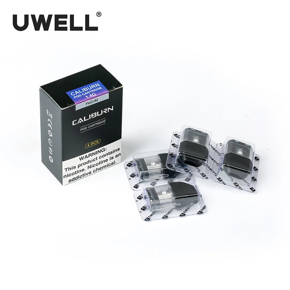 In Stock!!! UWELL 5 Packs 20 Pcs Caliburn Pod Cartridge 2ml Vape Atomizer for Caliburn Kit Electronic Cigarette Vape Pod In Stock!!! UWELL 5 Packs 20 Pcs Caliburn Pod Cartridge 2ml Vape Atomizer for Caliburn Kit Electronic Cigarette Vape Pod
