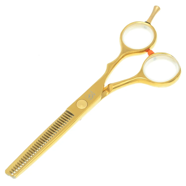 5.5Inch Top Quality Hair Thinning Shears JP440C Barbers Golden Hair