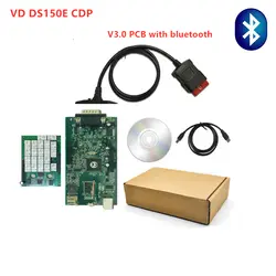 Лучшее качество! 10 шт. VD ds150e CDP для delphi с bluetooth-сканер Профессиональные Новый V3.0 2015. R3 keygen инструменту диагностики по DHL