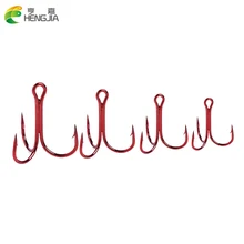 HENGJIA 4#6#8#10# красные крючки для рыбалки из высокоуглеродистой стали с коробкой для ловли сома