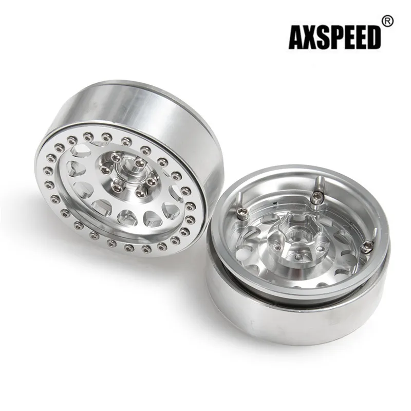 AXSPEED 4 шт. 2 Beadlock Колесные диски для Axial SCX10 RR10 Wraith 90048 90018 TRX4 1/10 RC Rock Crawler