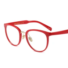 Очки по рецепту для близорукости, красные очки, очки для глаз в виде дужек, для мужчин и женщин, большие рамки, роскошные брендовые дизайнерские металлические очки