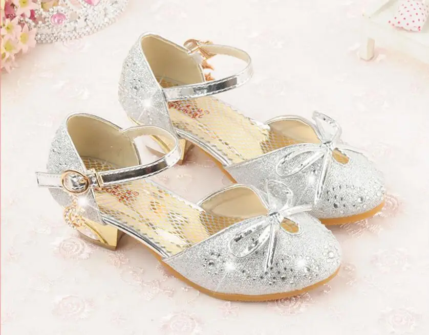Children's high-heeled sandals-11