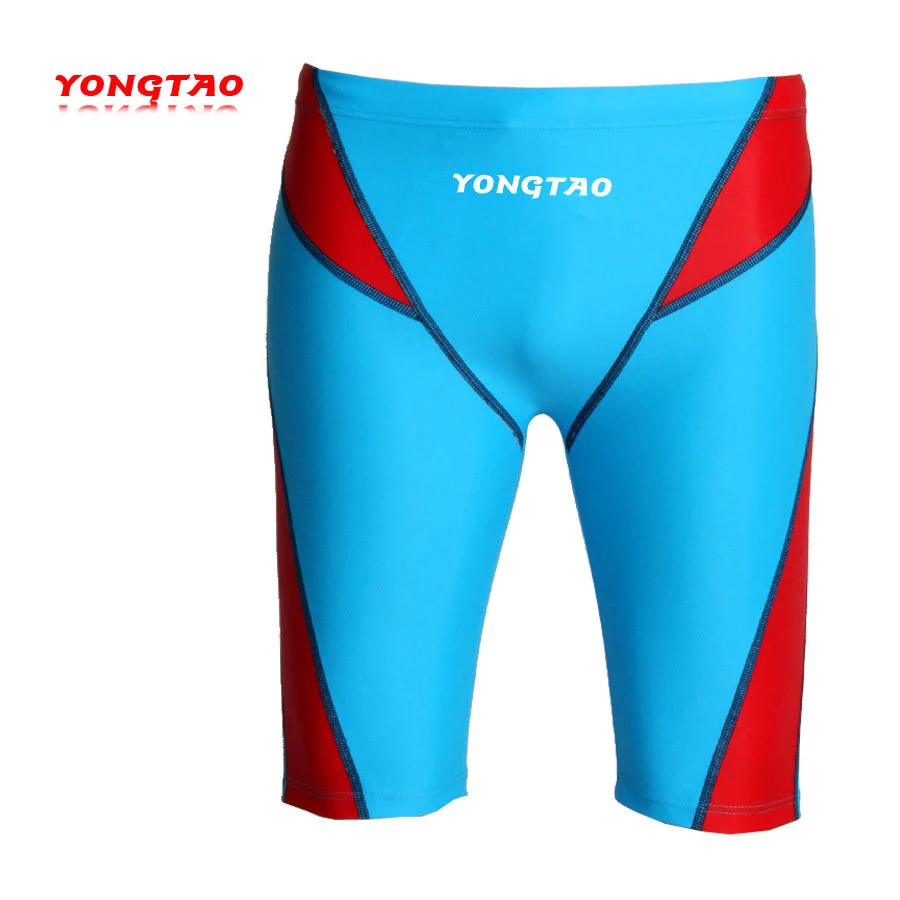 

Fast Drying Mens Swim Jammers Elastic Knee Swim Suits Waterproof Mens Competition Swimwear Professional Jammer Swim Trunks