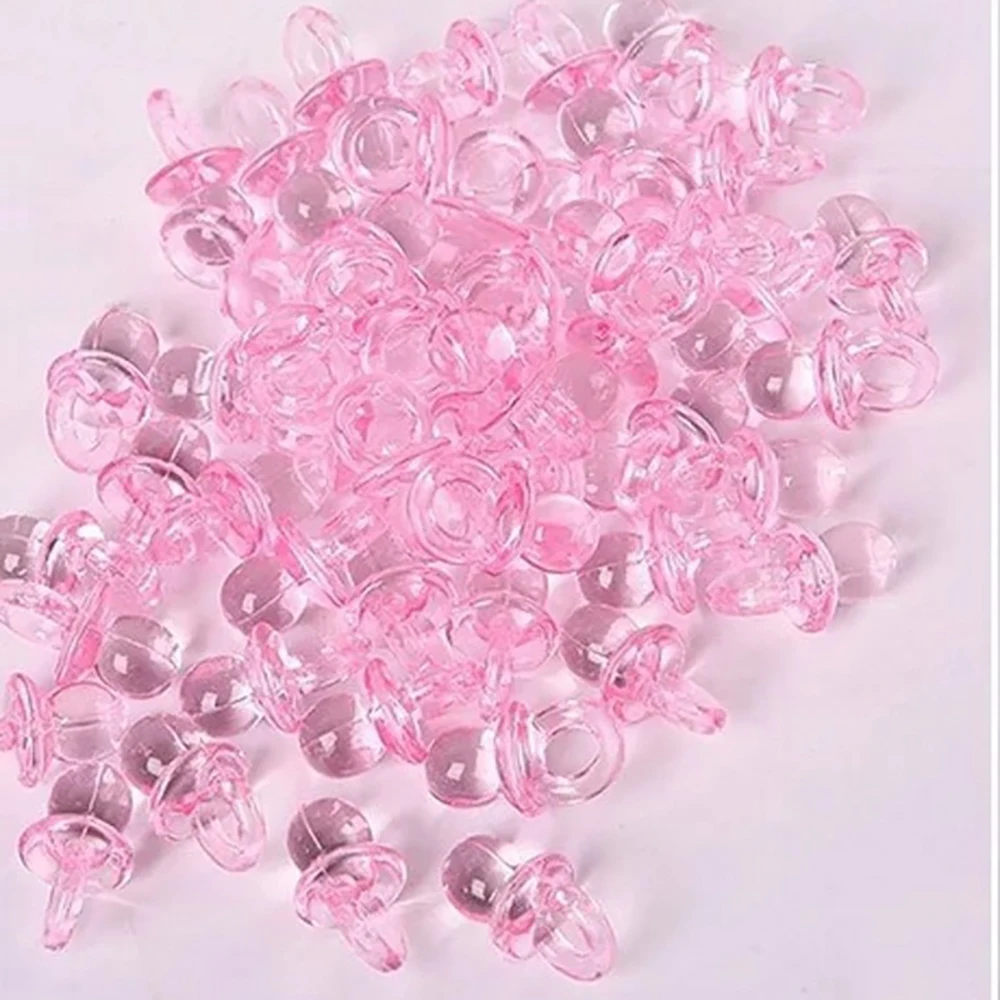 

Acrylic Mini Pacifiers Baby Shower Favors DIY Boy Girl Baby Shower Decoration Cumpleanos Infantil Decoracion Baby Shower Use