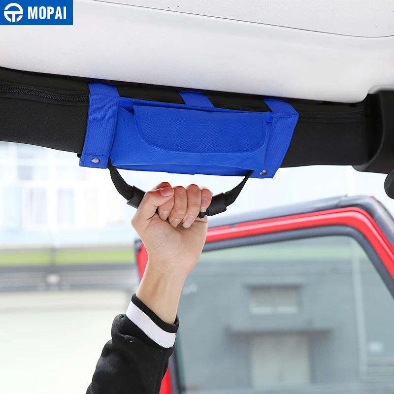 MOPAI ABS + Oxford автомобильный интерьерный стикер для подлокотника захватные ручки с