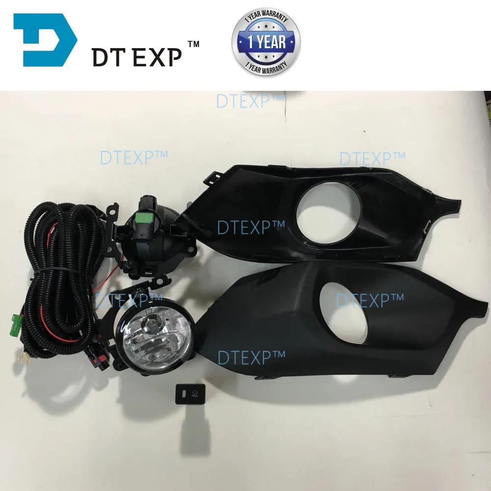 

2016 fog lamp set FOR PAJERO SPORT front light FOR MONTERO SPORT CHALLENGER set with bulbs wires switch 2017 2018 a0k10894