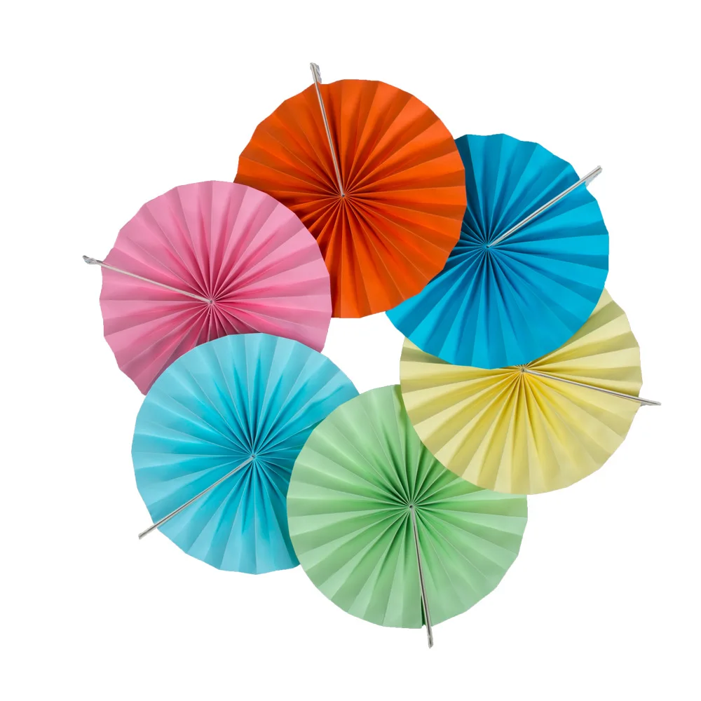 

10pc 6in~14in round handmade paper ruscifolia wedding garland, Christmas party window festival decorations
